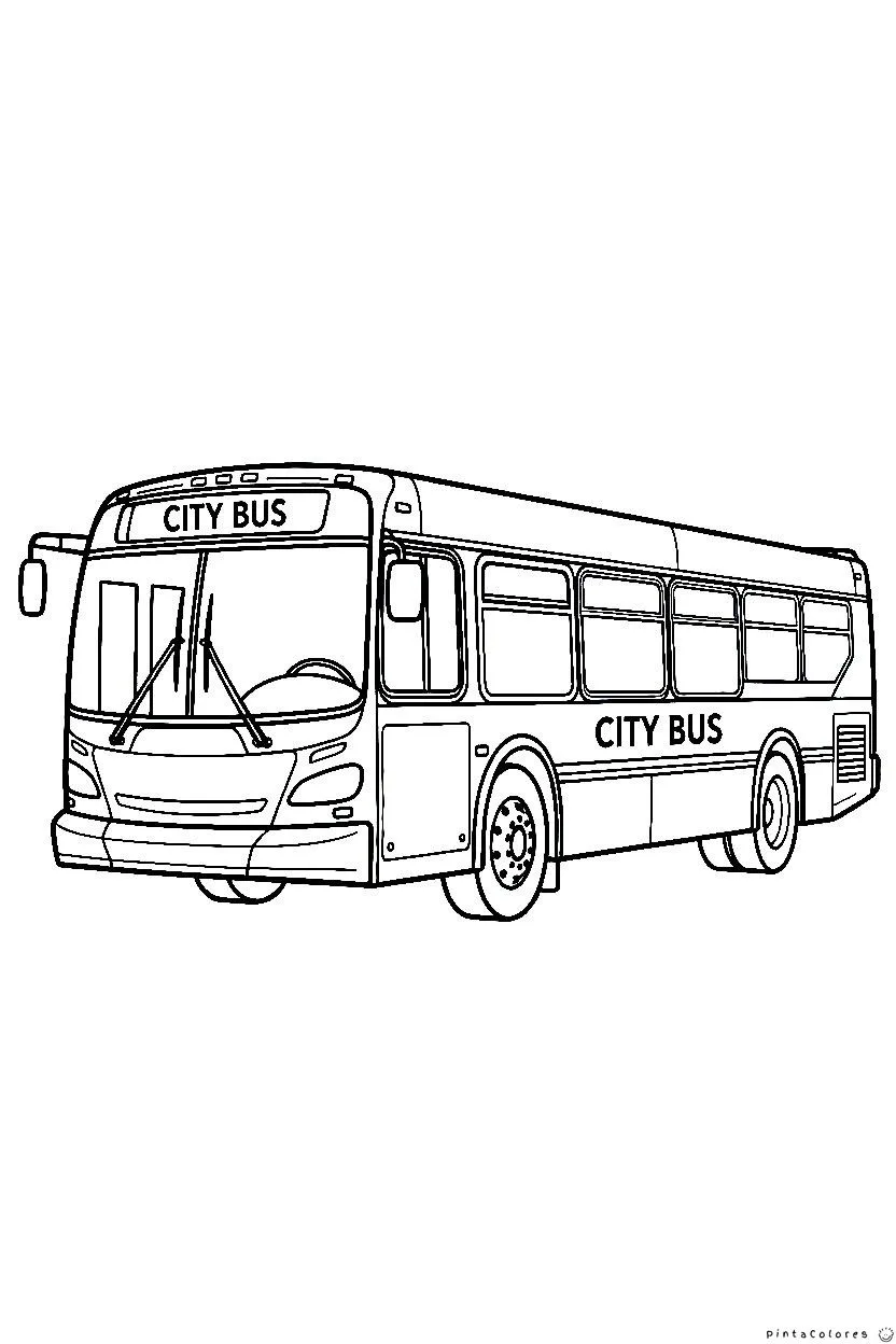 Autobús urbano circulando por una calle de la ciudad