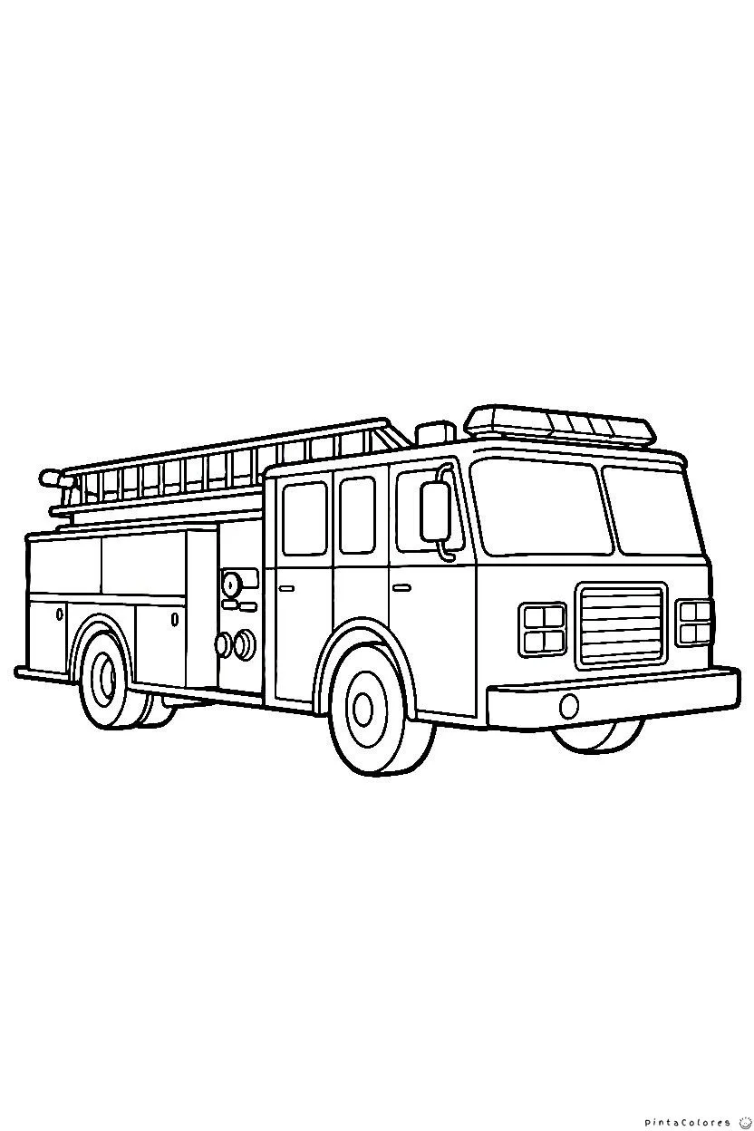 Camión de bomberos listo para atender una emergencia