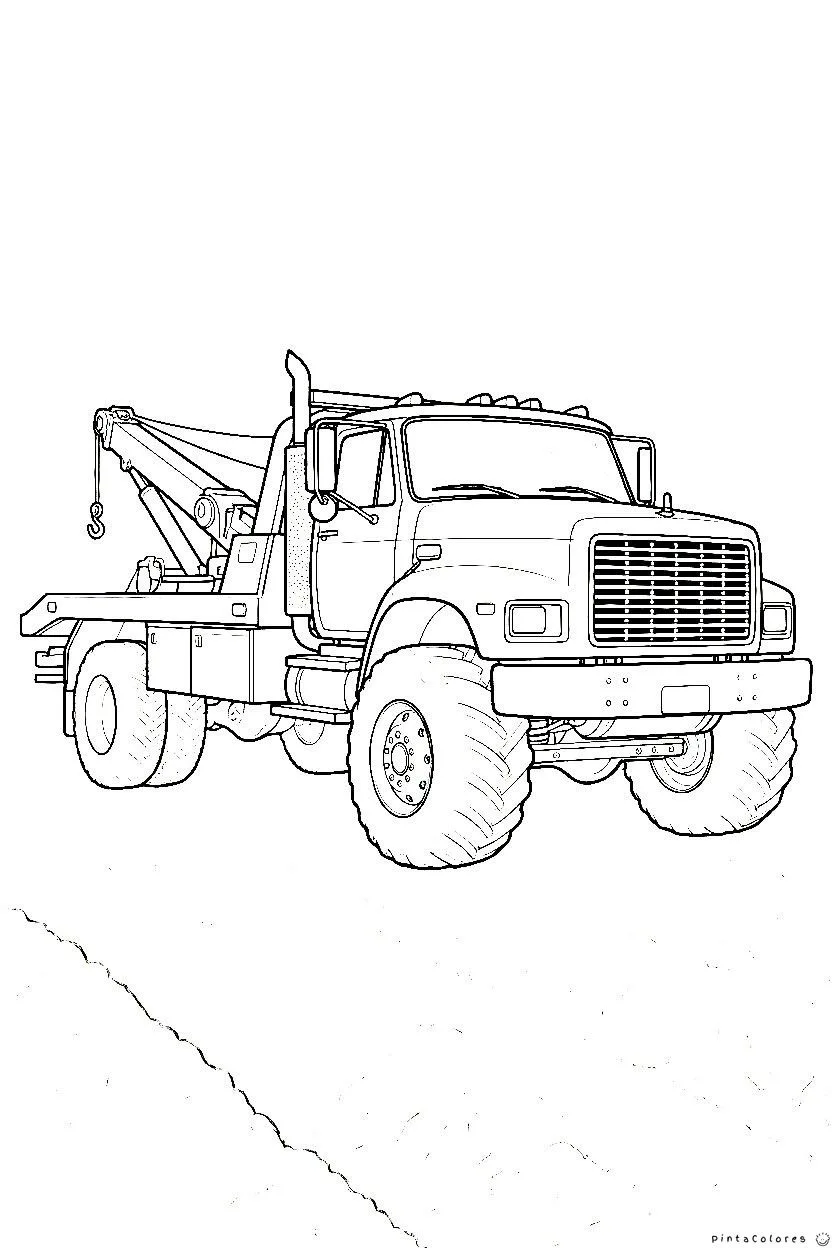 Camión grúa remolcando un vehículo averiado