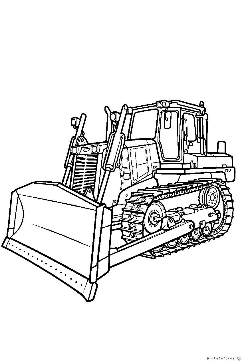 Excavadora bulldozer trabajando en una obra de construcción