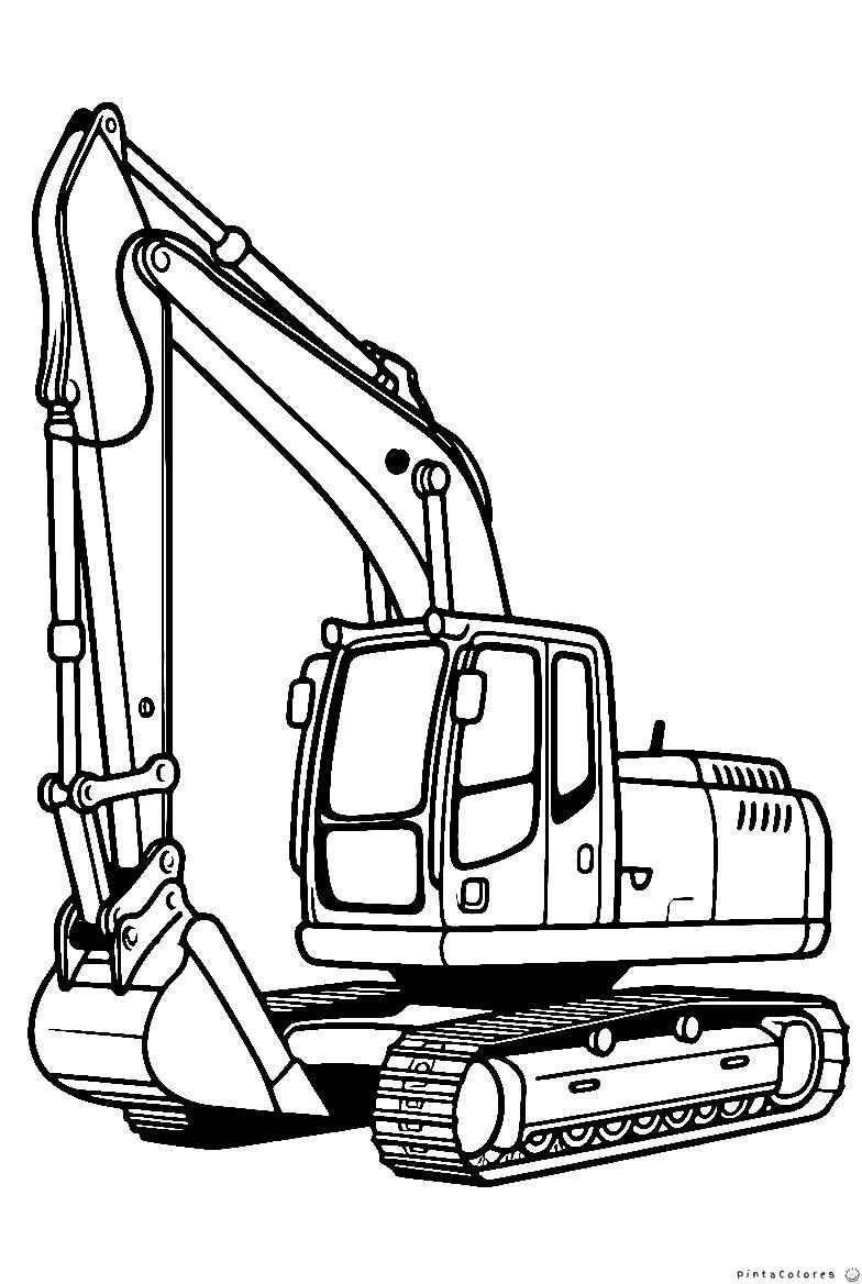 Excavadora cavando en un sitio de construcción