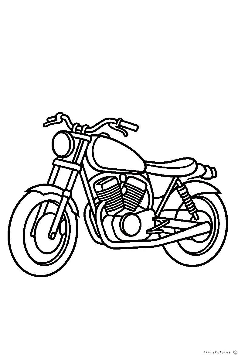 Motocicleta clásica estacionada