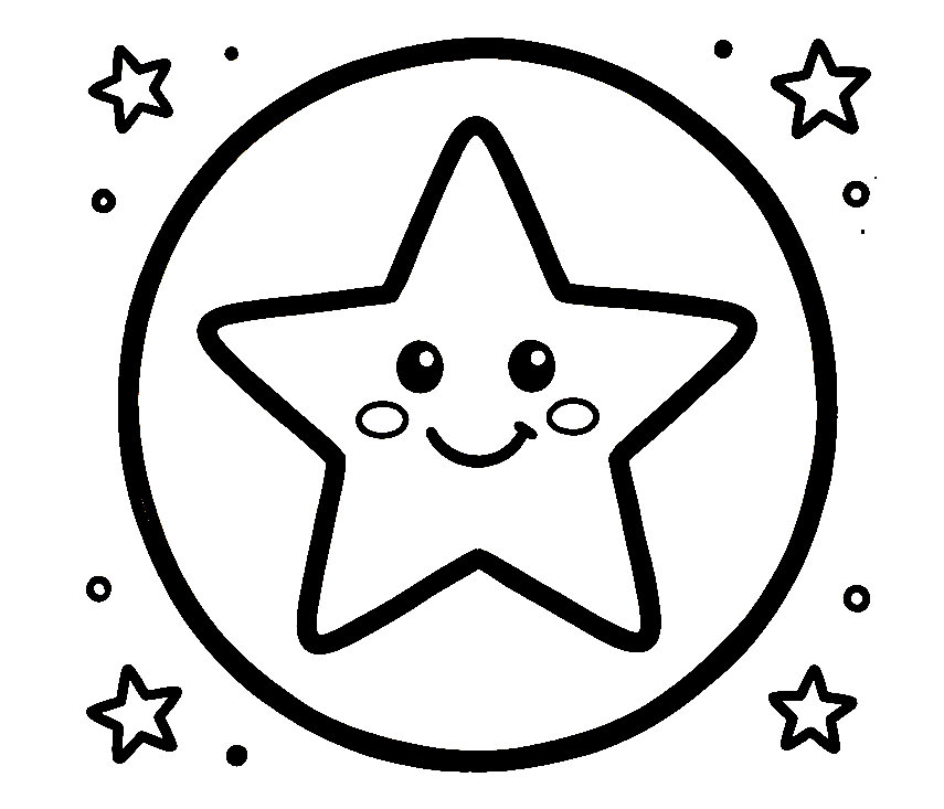 Estrella simple para niños pequeños