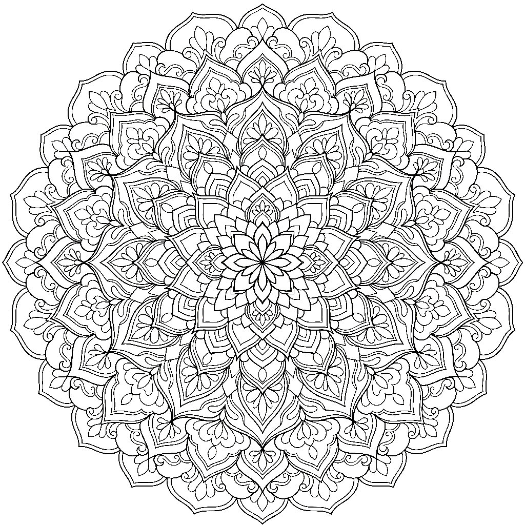 Mandala complejo para adultos