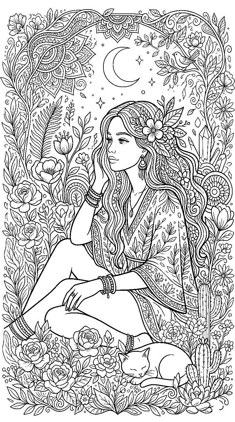 Ilustración detallada para adolescentes