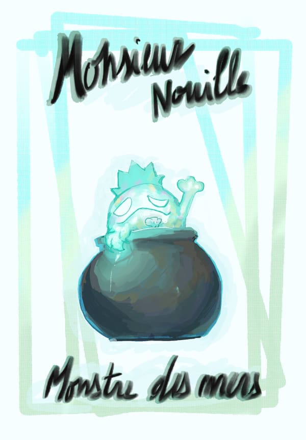 Couverture de Monsieur Nouille Monstre Des Mers