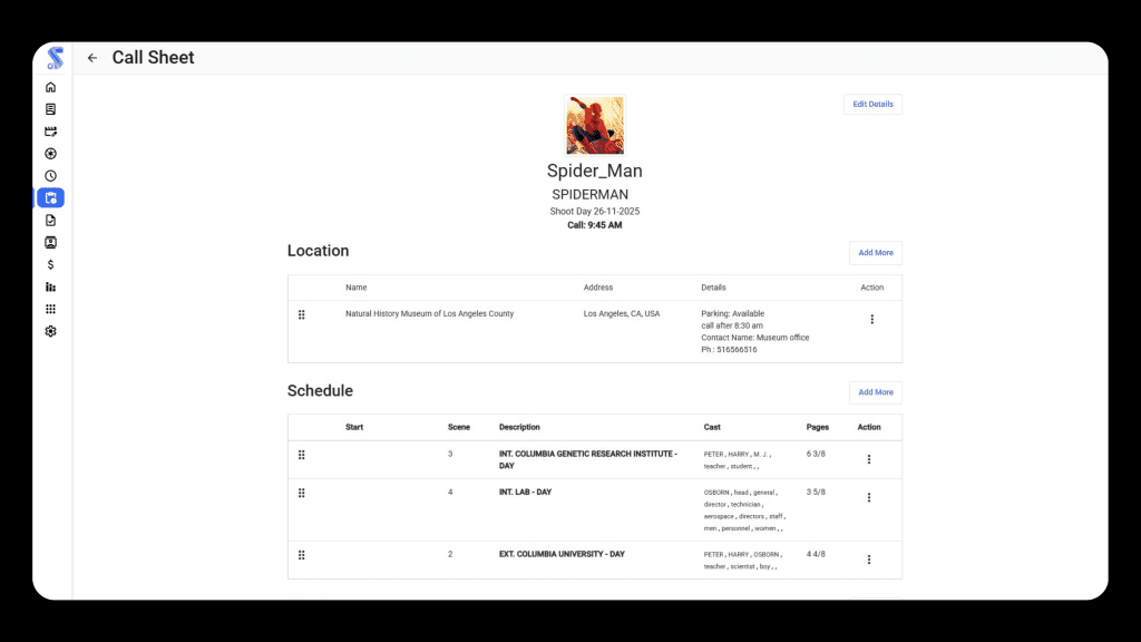 Studiovity Platform Interface
