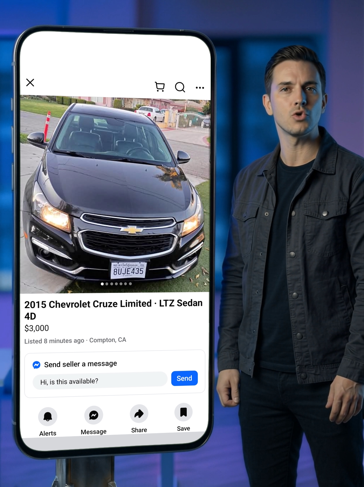 Listing posted 8 minutes ago