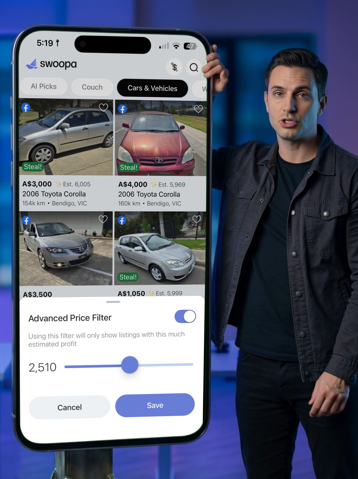 Custom margin settings