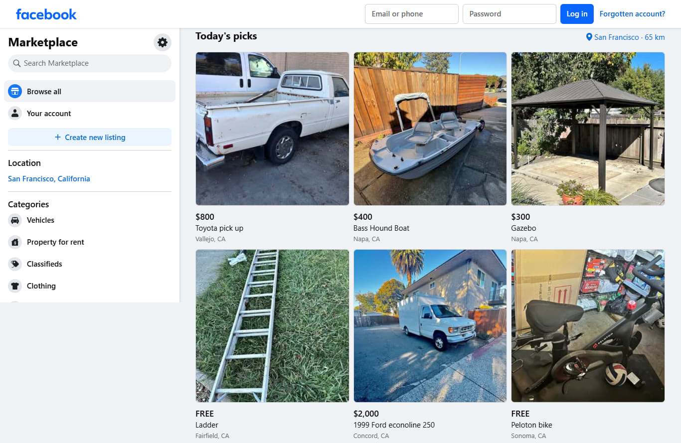 Best for: Local flipping and pickup-only deals Limitation: Requires manual verification and communication facebook