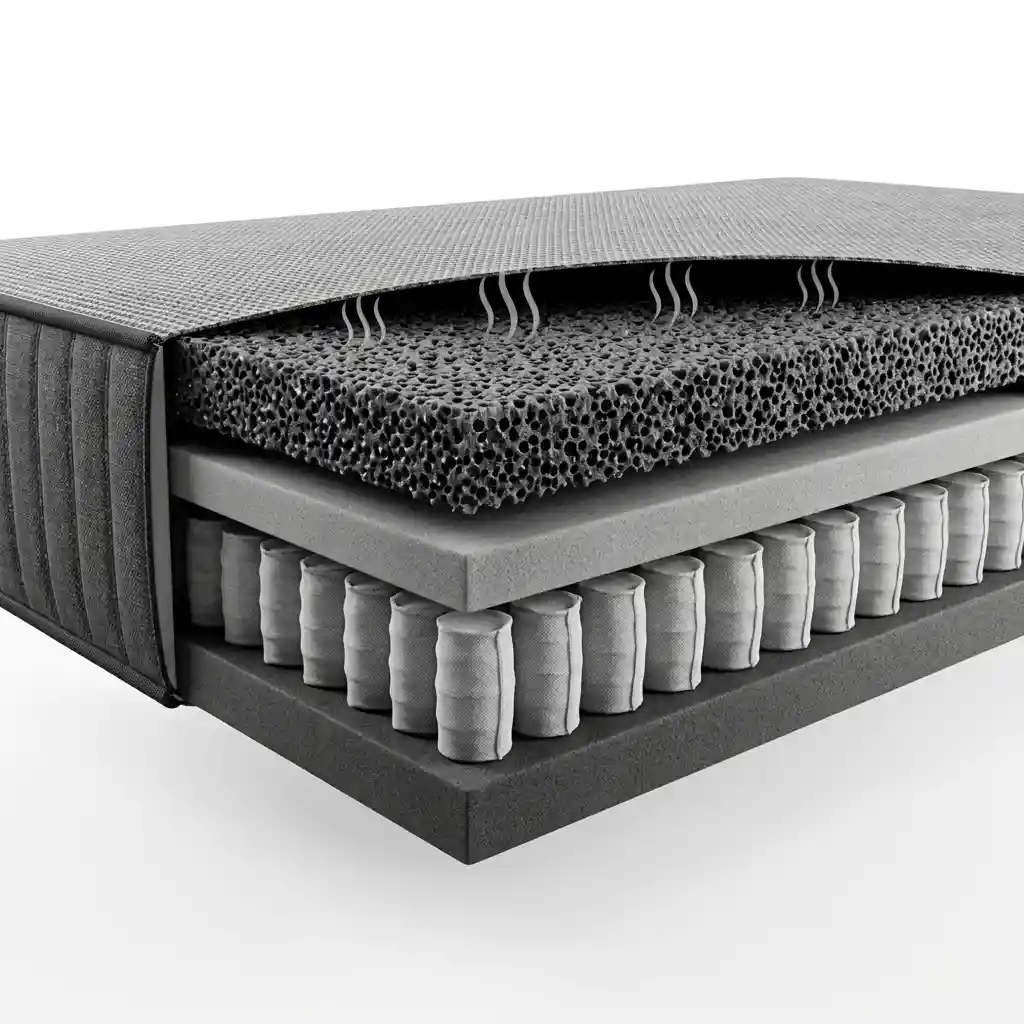 Mousse Mémoire de Forme Graphite