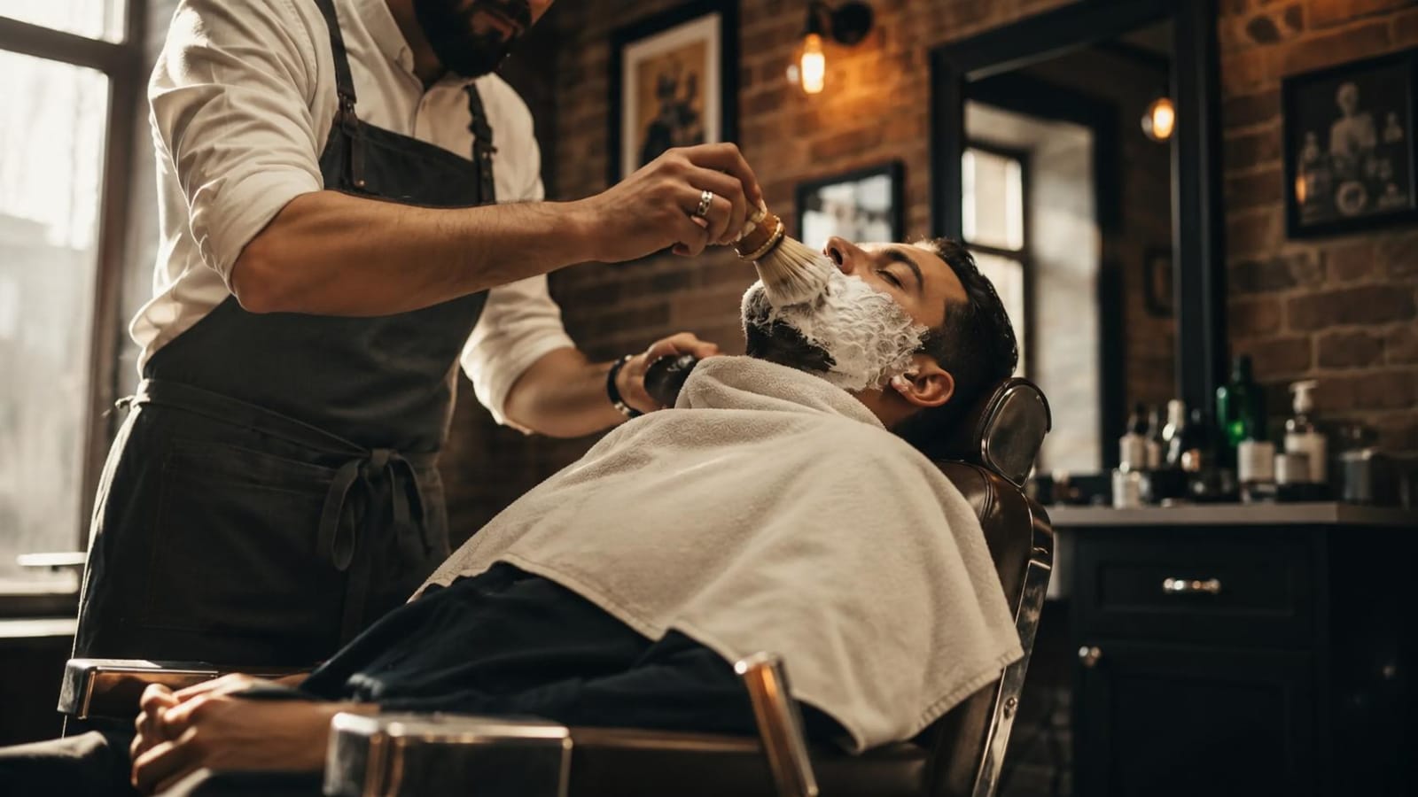 Barbershop-Interieur von City Barber, Friseur in Hamburg-Hummelsbüttel