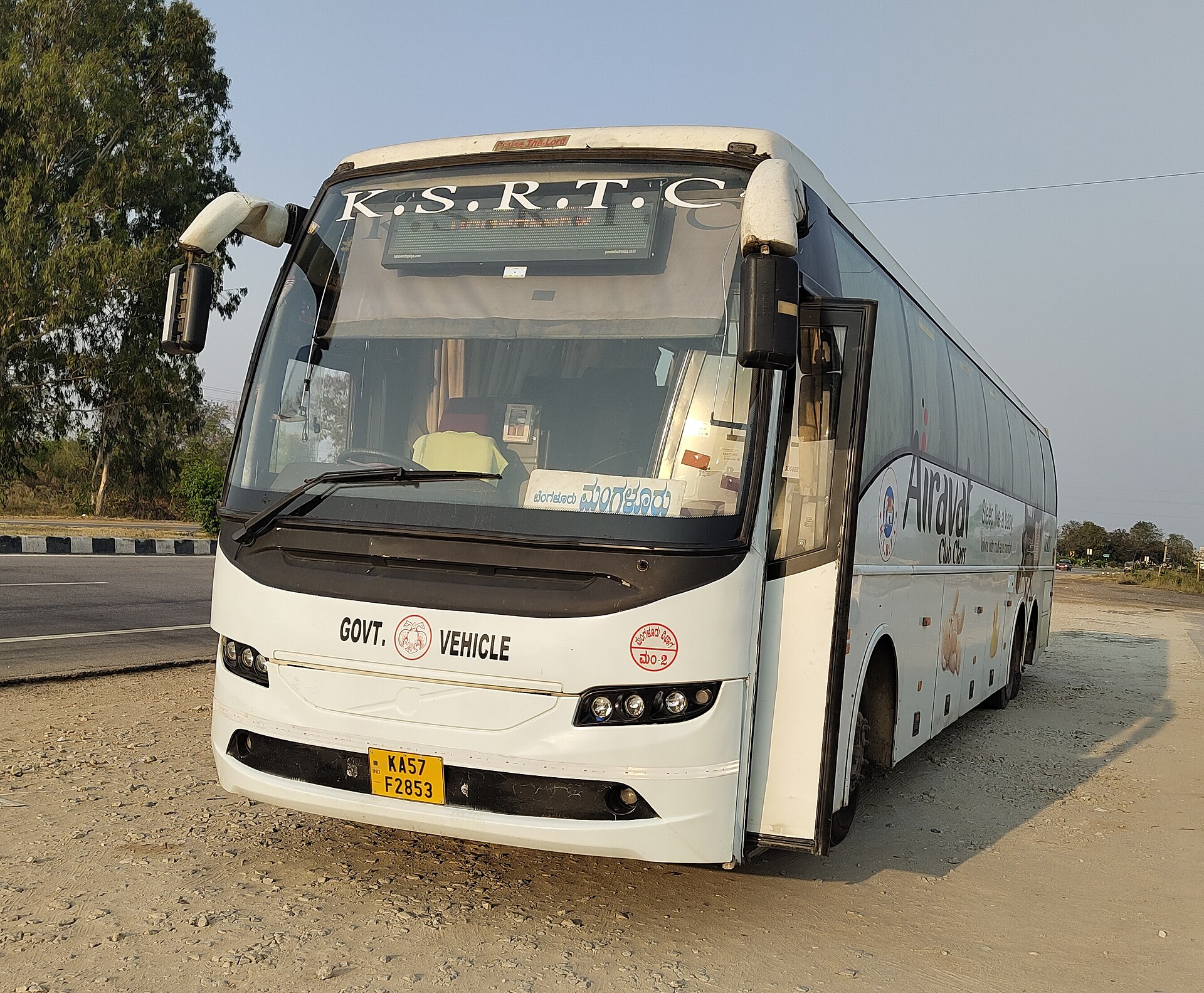 Overnight Volvo bus