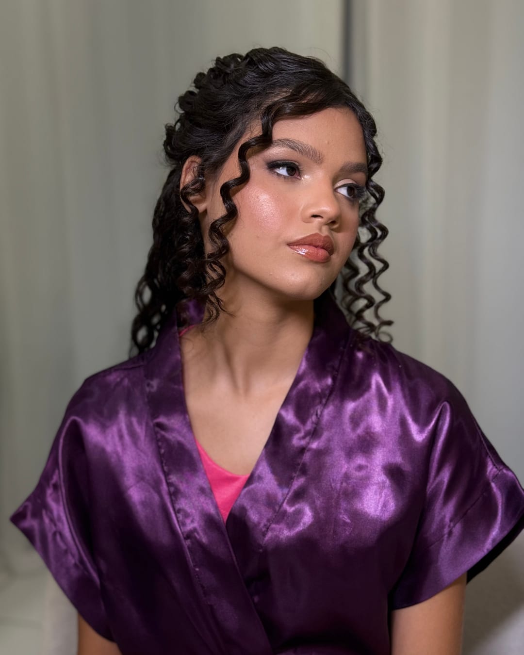 Produção de maquiagem por Selene Azevedo
