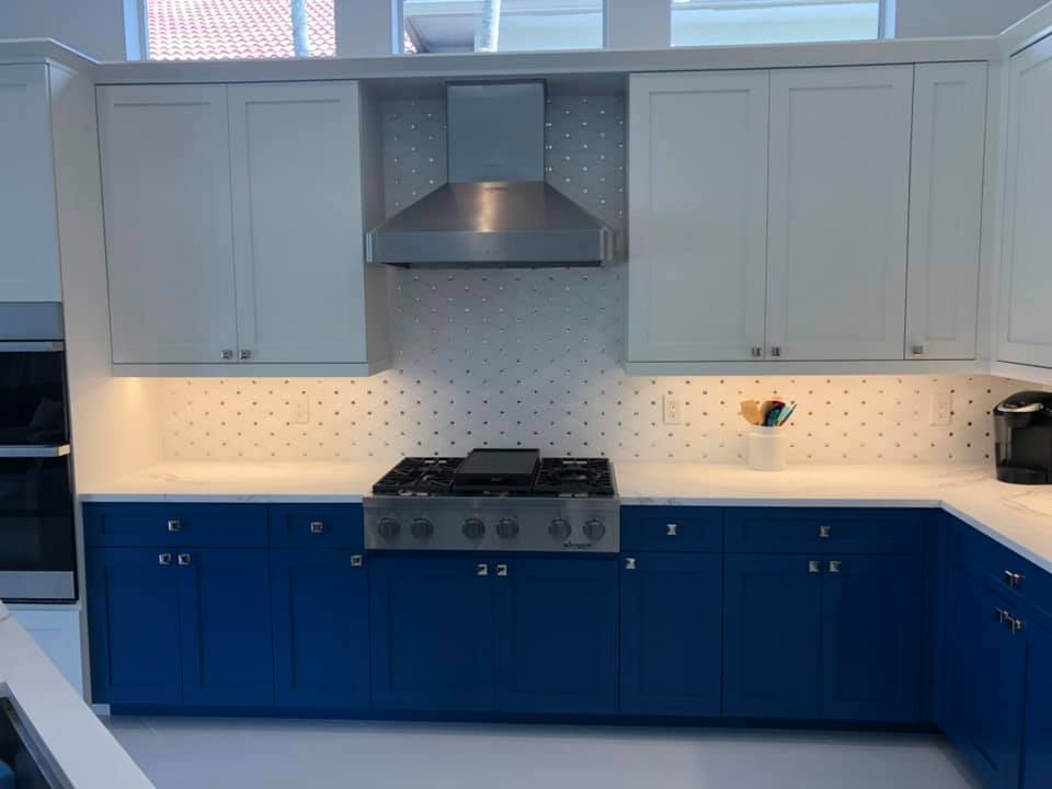 Bold Blue Kitchen