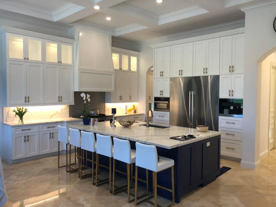 Navy & White Kitchen