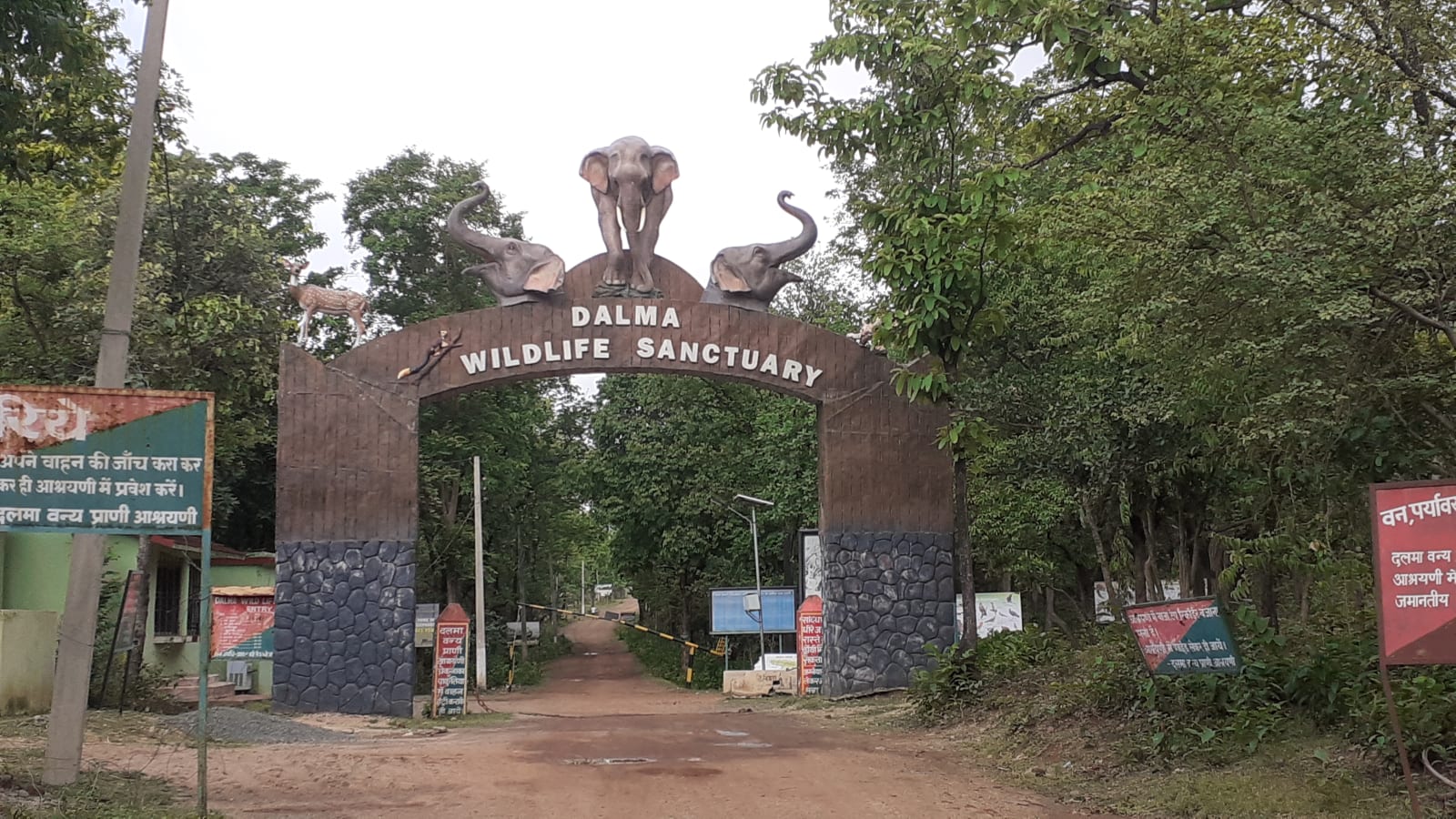 Dalma sanctuary landscape photographed in June 2019; archival view