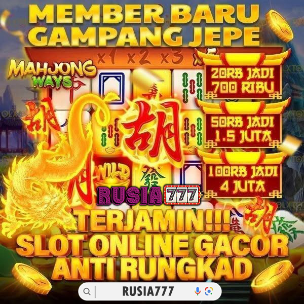 RUSIA777 adalah Link Resmi slot online anti rungkad dengan provider terlengkap depo via qris tercepat. Daftar dan login menggunakan link alternatif resmi rusia777. image 1
