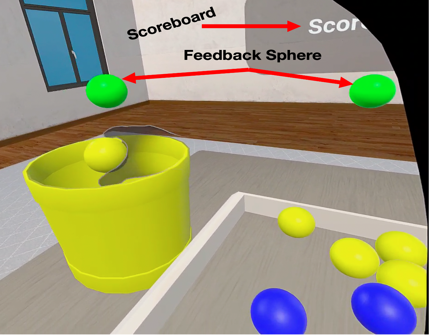 Dynamic color shift feedback warning user before tracking failure occurs.
