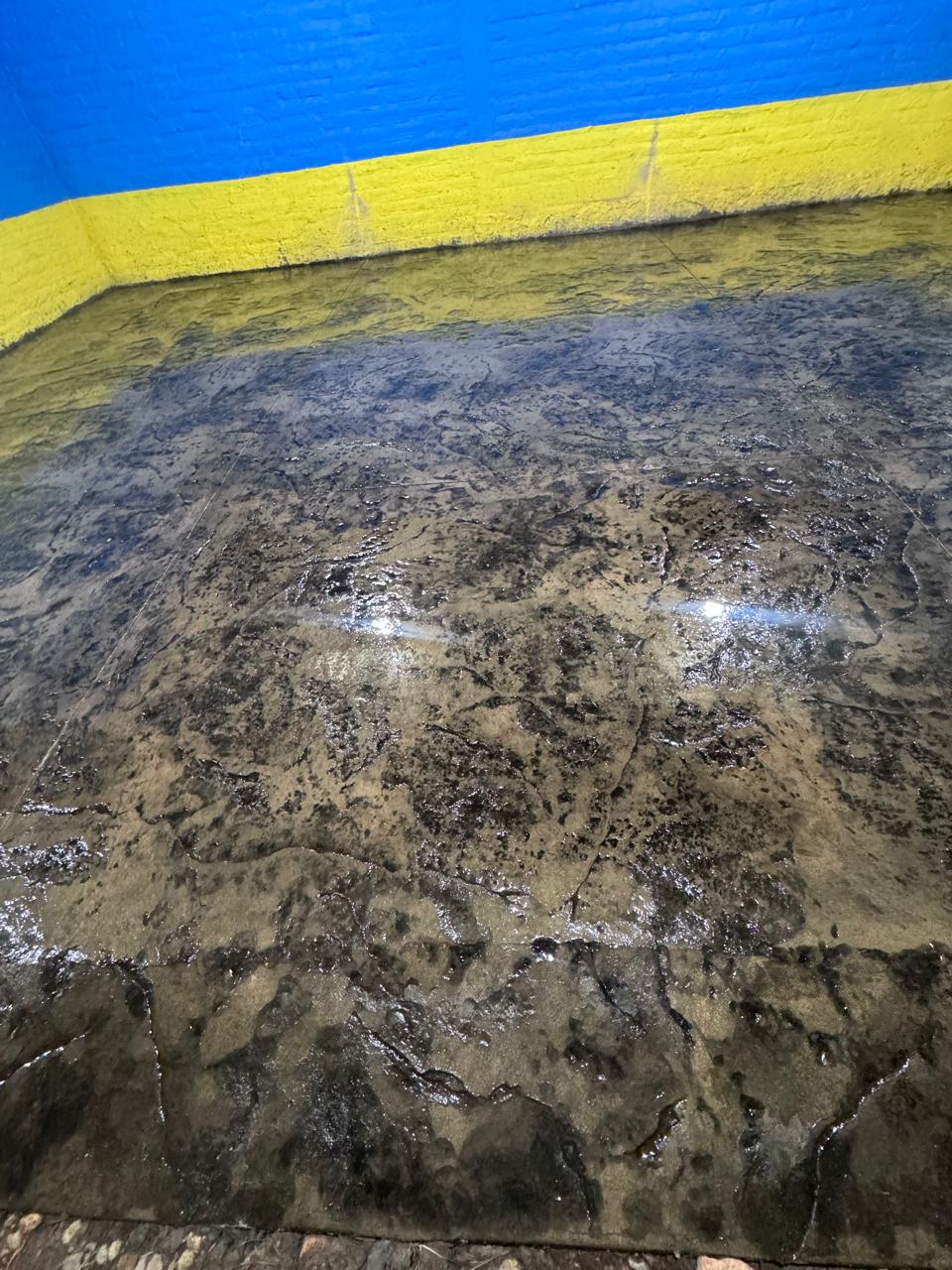 Piso estampado para una caballeriza - Concreto Estampado
