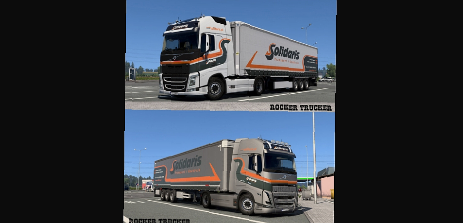 МОД Solidaris Sp. z.o.o Skin Pack v1.1 ДЛЯ EURO TRUCK SIMULATOR 2