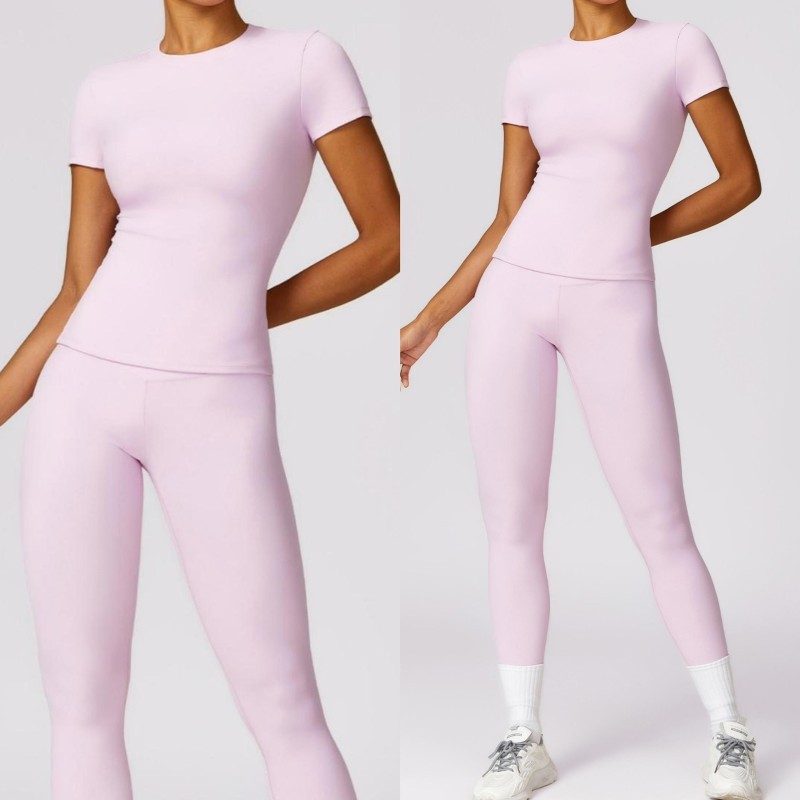 Women Gym yoga set slim running tracksuit 2 piece outfit