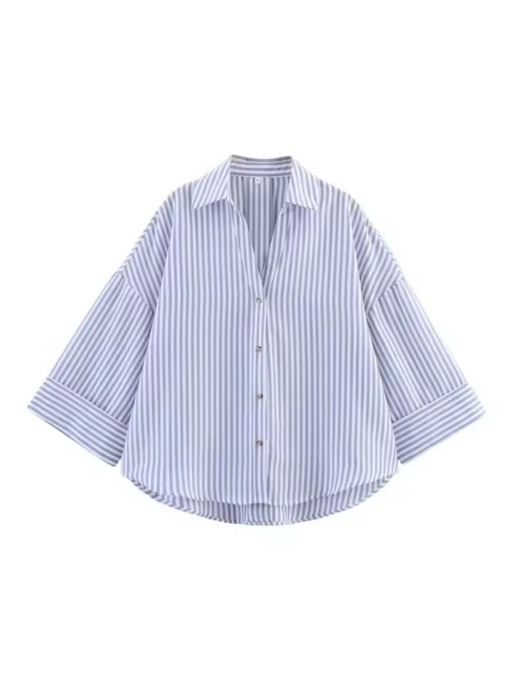 Oxford Striped Top Wear For Women