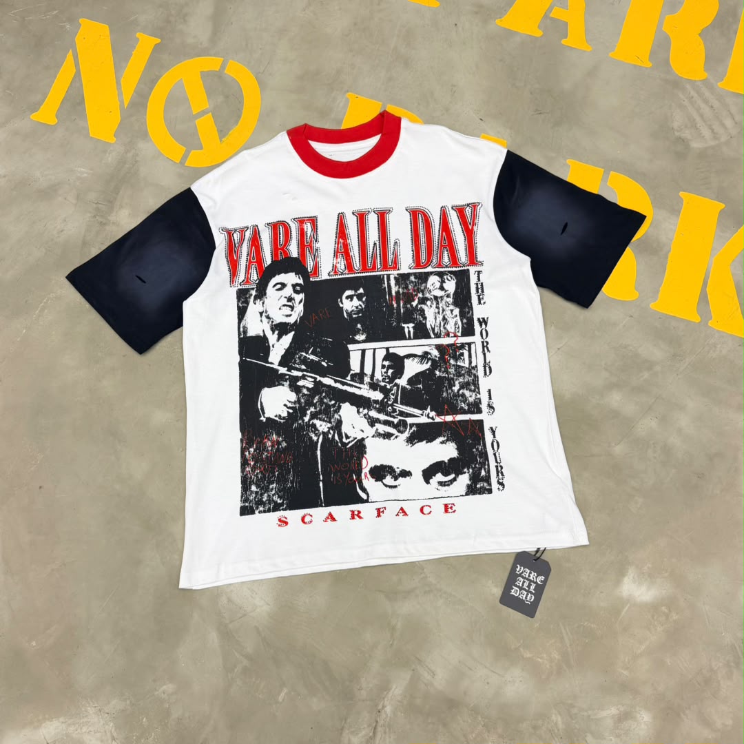 Scarface Graphic Graphic Color-Block T-Shirt