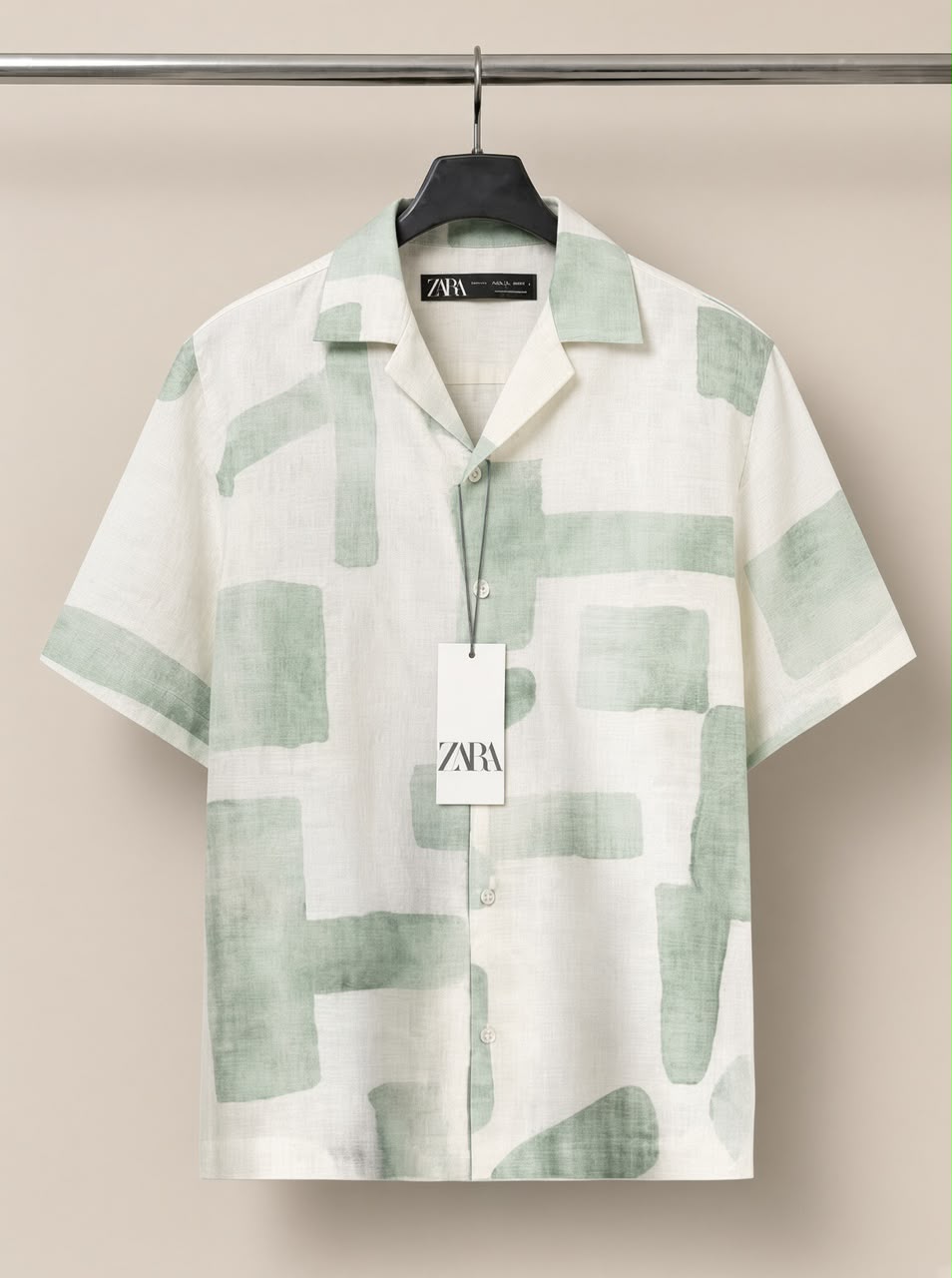 ZARA ORIGINALS WOVEN PRINT SHIRTs