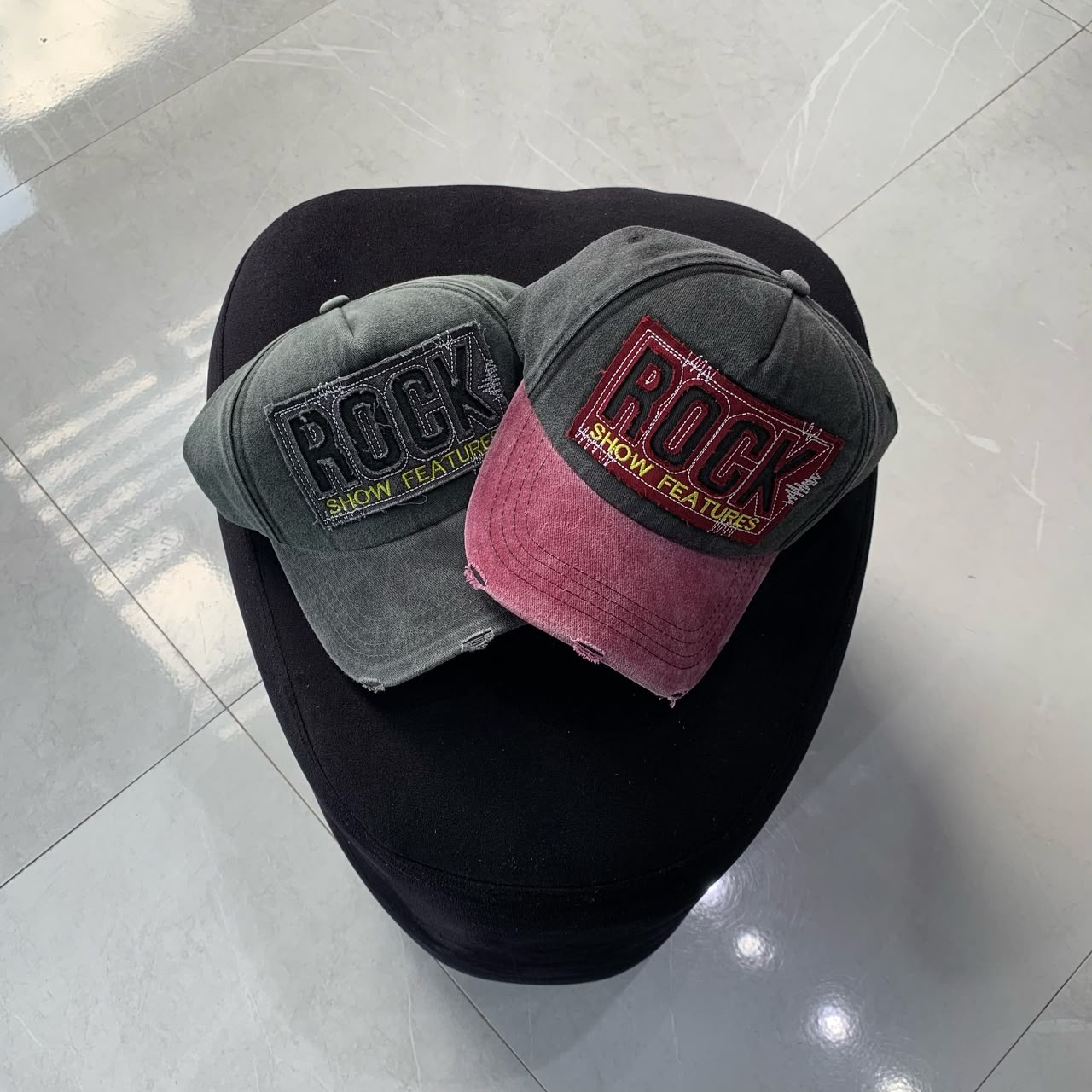 ROCK SHOW DISTRESSED CAPs
