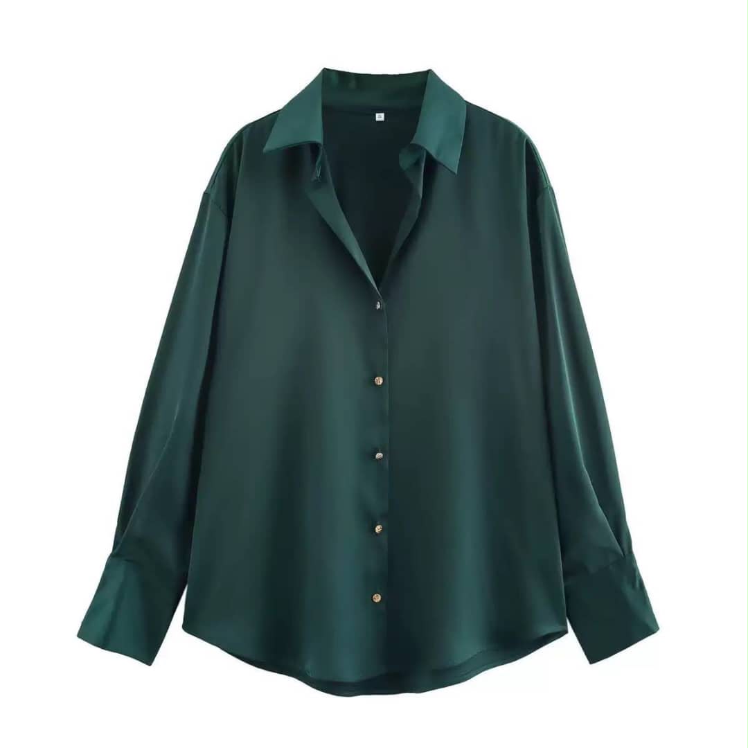 ZARA SILK LONGSLEEVE SHIRTs