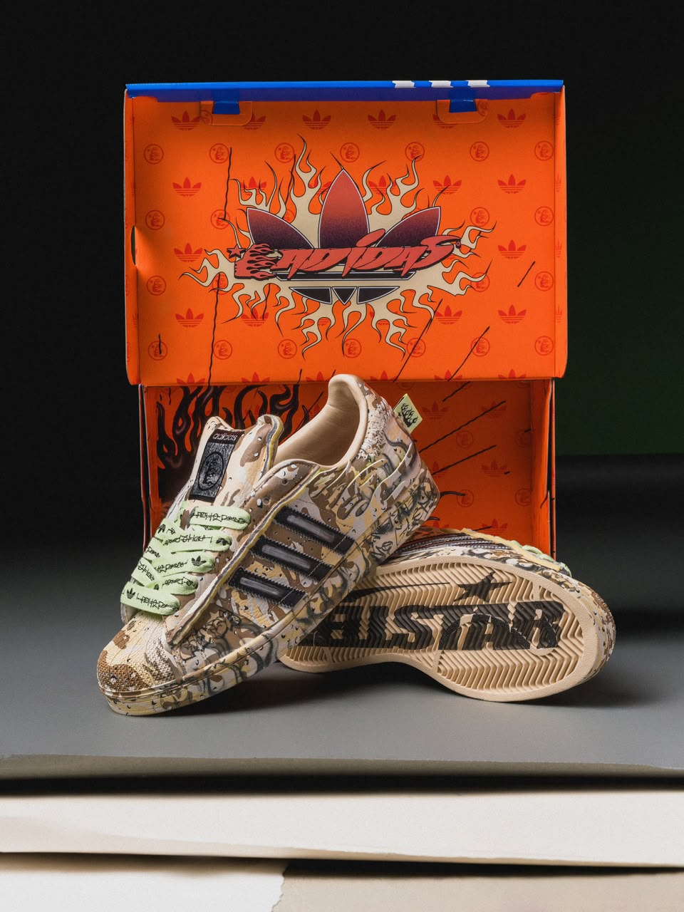 HELLSTAR X ADIDAS SUPERSTAR II “DESERT CAMO”