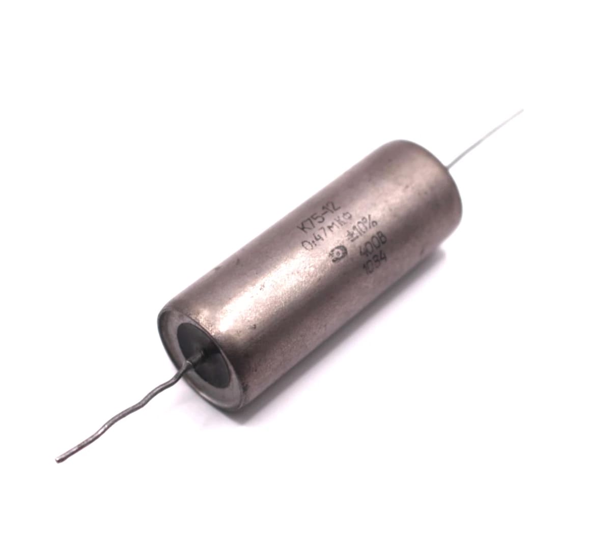 2x K75-12 0.47uF 400V Audio Capacitors Paper in Oil PIO 10% / NOS / Tested - Image 2