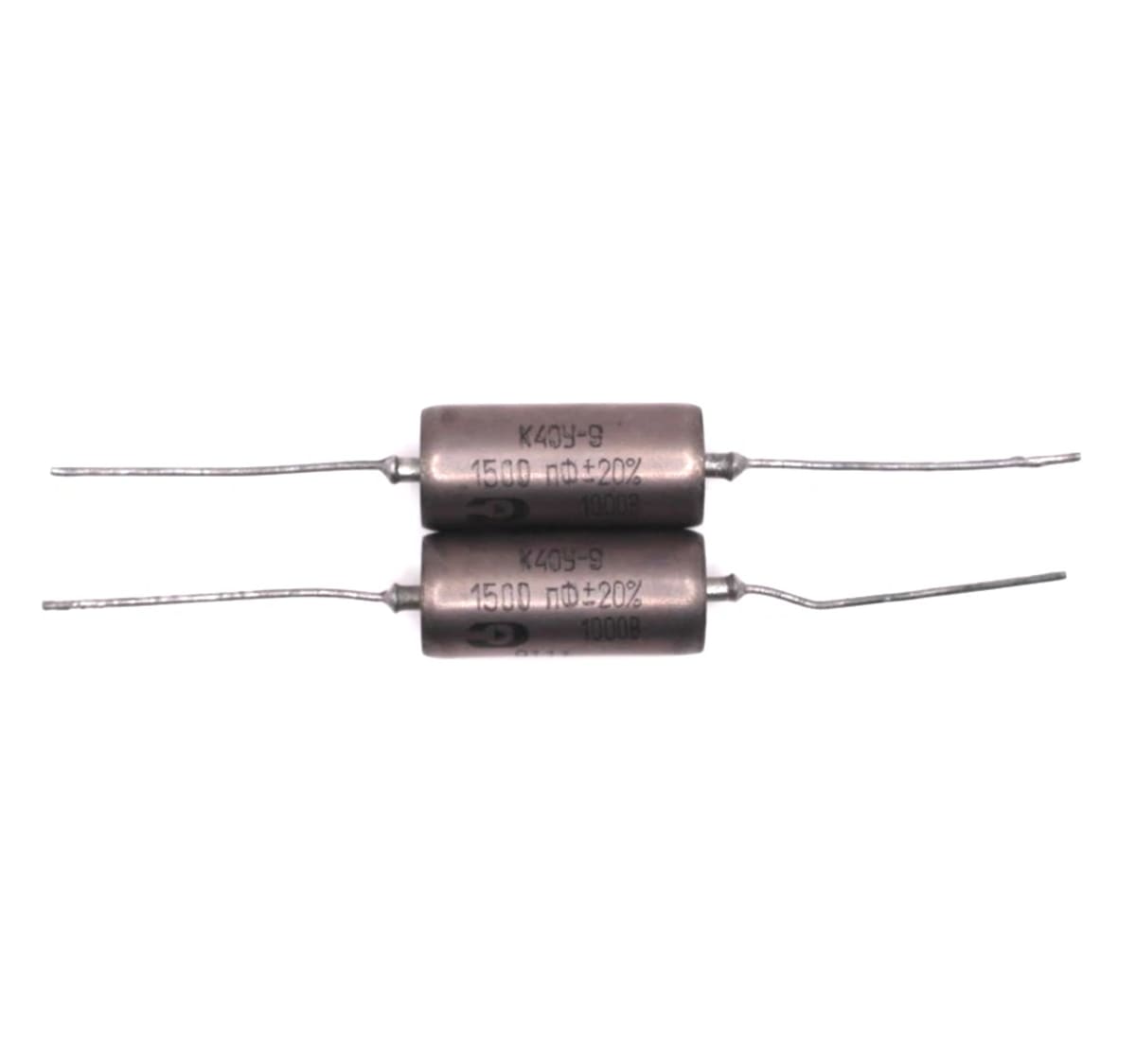 2x K40Y-9 K40U-9 1500pF 1000V Matched Pair Audio Capacitors Paper in Oil PIO