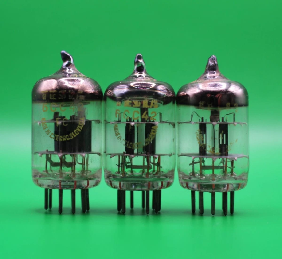 1x 6CC42 TESLA Double Triode Tested Vacuum Tube = 5670 2C51 6385 396A - Image 3