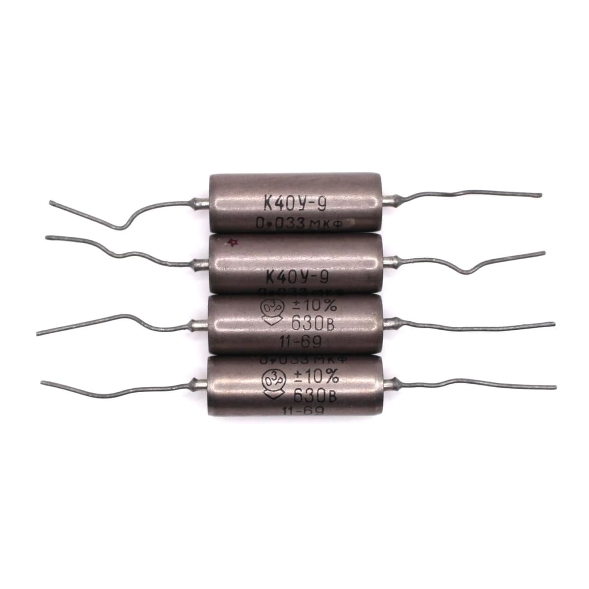 4x K40Y-9 K40U-9 0.033uF 630V Audio Capacitors Paper in Oil PIO / NOS / Tested