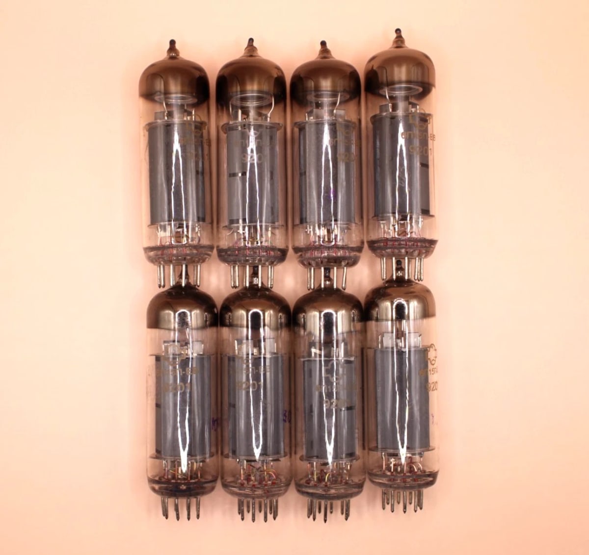 8x New 6P15P-EV Same Date NOS Output Pentode Reflector ~EL83 SV-83
