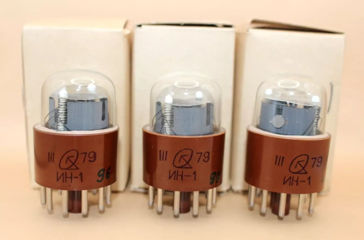 6x IN-1 ИН-1 Nixie Tubes for Clock / NOS / Tested / Original Box / Same Date