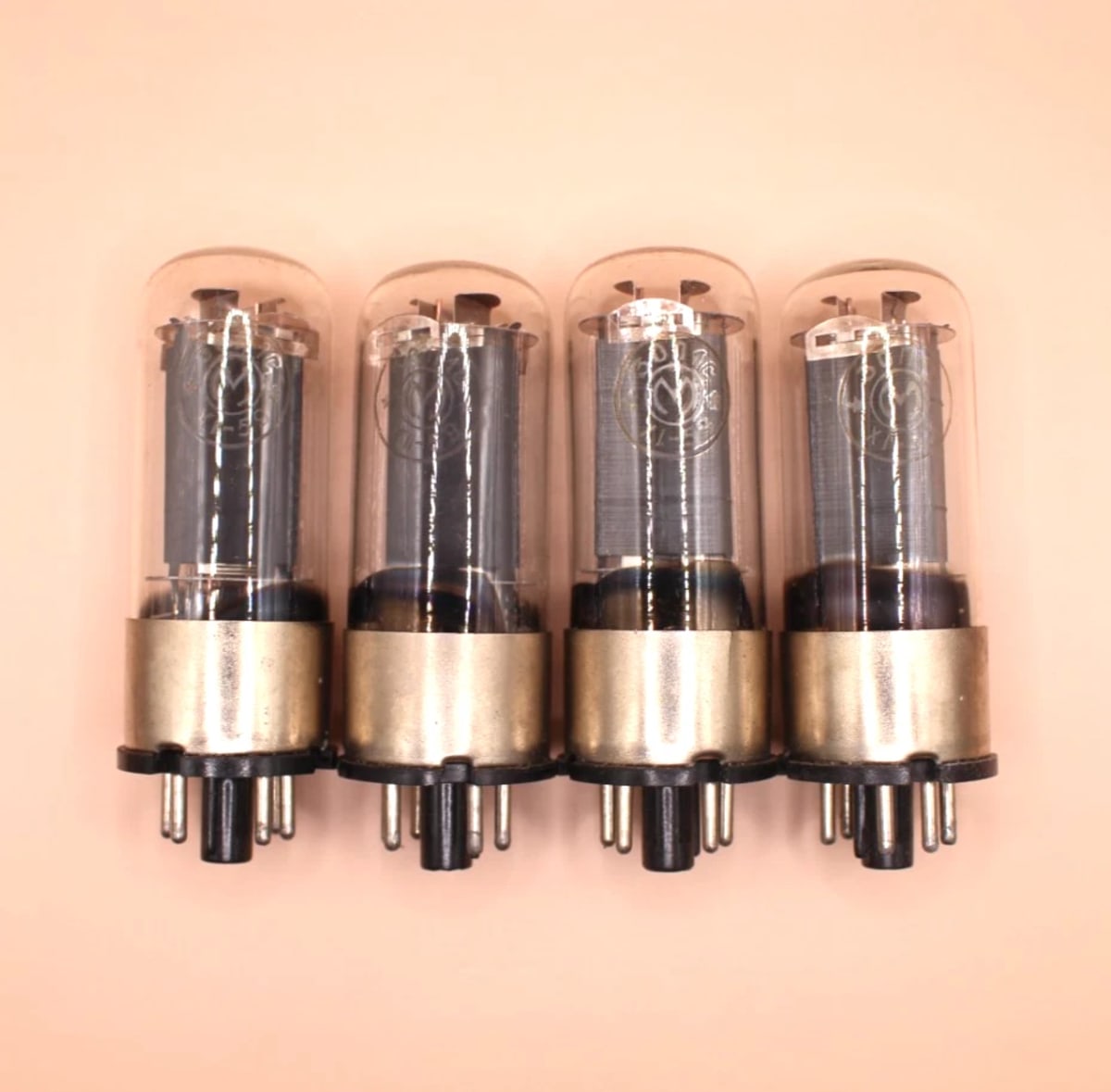 4x New 30P1S 30П1С NOS Metal Base Tetrode Melz ~ 12L6 (G, GT), ~ 6046, ~ KT71