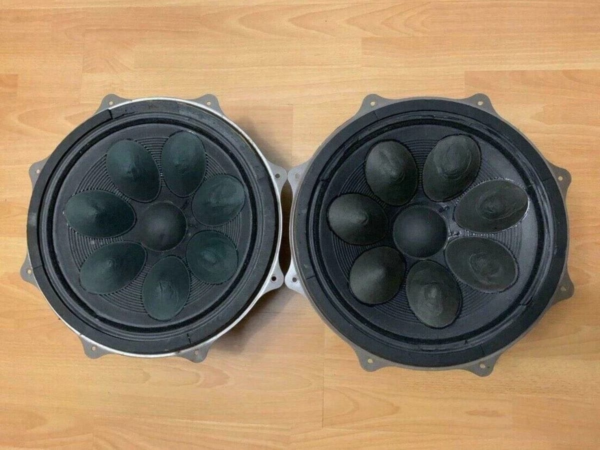 2x JVC VICTOR Woofers SK2038 from Japan Great Sound 9 Ohm 50W