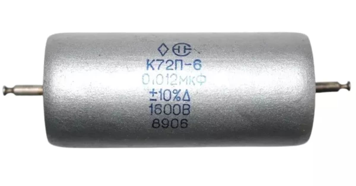 2X K72P-6 0.012 uF 1600 V USSR Audio Teflon Capacitors / Tested / Matched / 2pcs