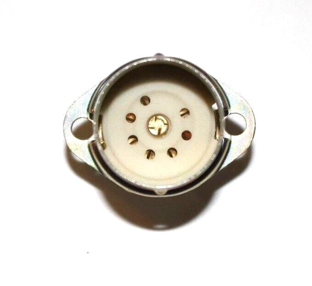 8X New PLK7-E55 ПЛК7-Э55 Ceramic Sockets for 7 pin tubes 50mm Alluminium shield - Image 4