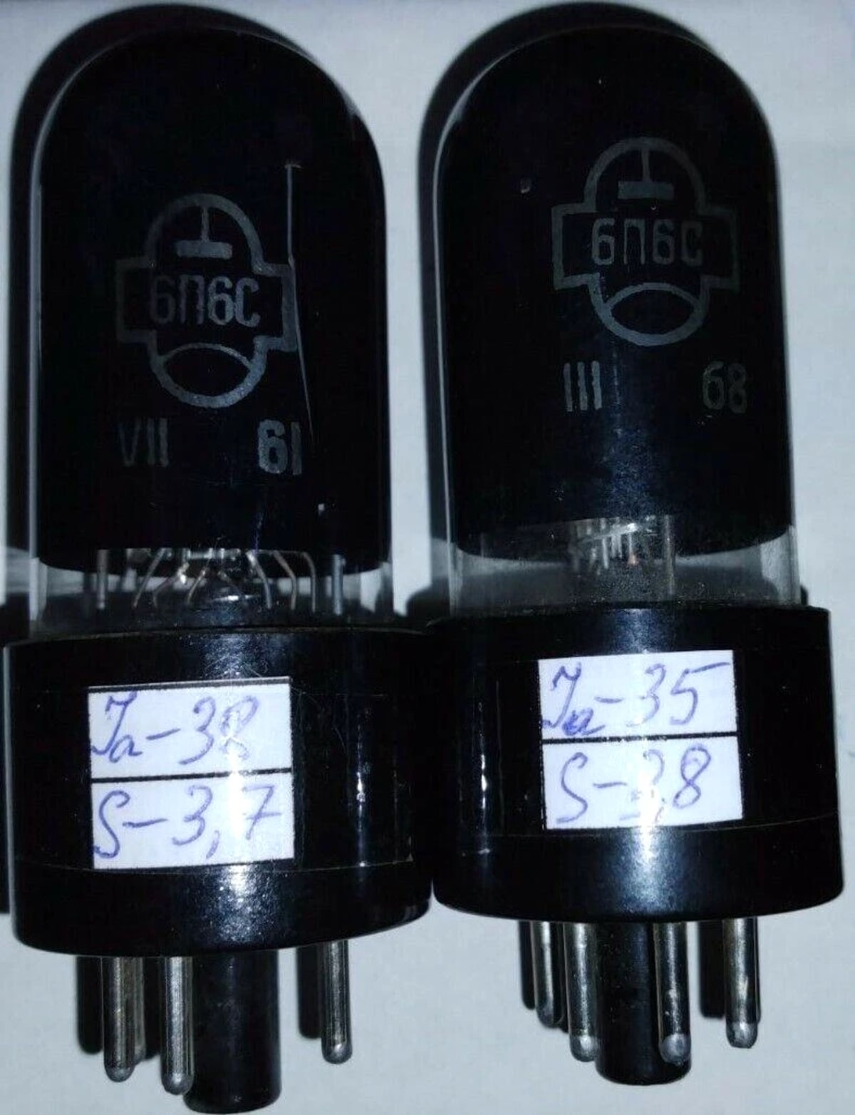 2x New 6P6S / 6V6-GT Tested NOS Matched Pair USSR Beam Tetrodes Vacuum Tubes