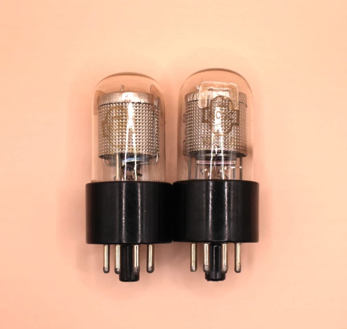 2x 6S5S 6С5С 6C5 / 6C5GT / 6C5P Matched Pair Triodes Reflector Tested