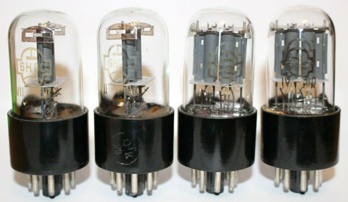 4x New 6N9S = 6SL7, 1579 Matched Quad Double Triode Reflector NOS