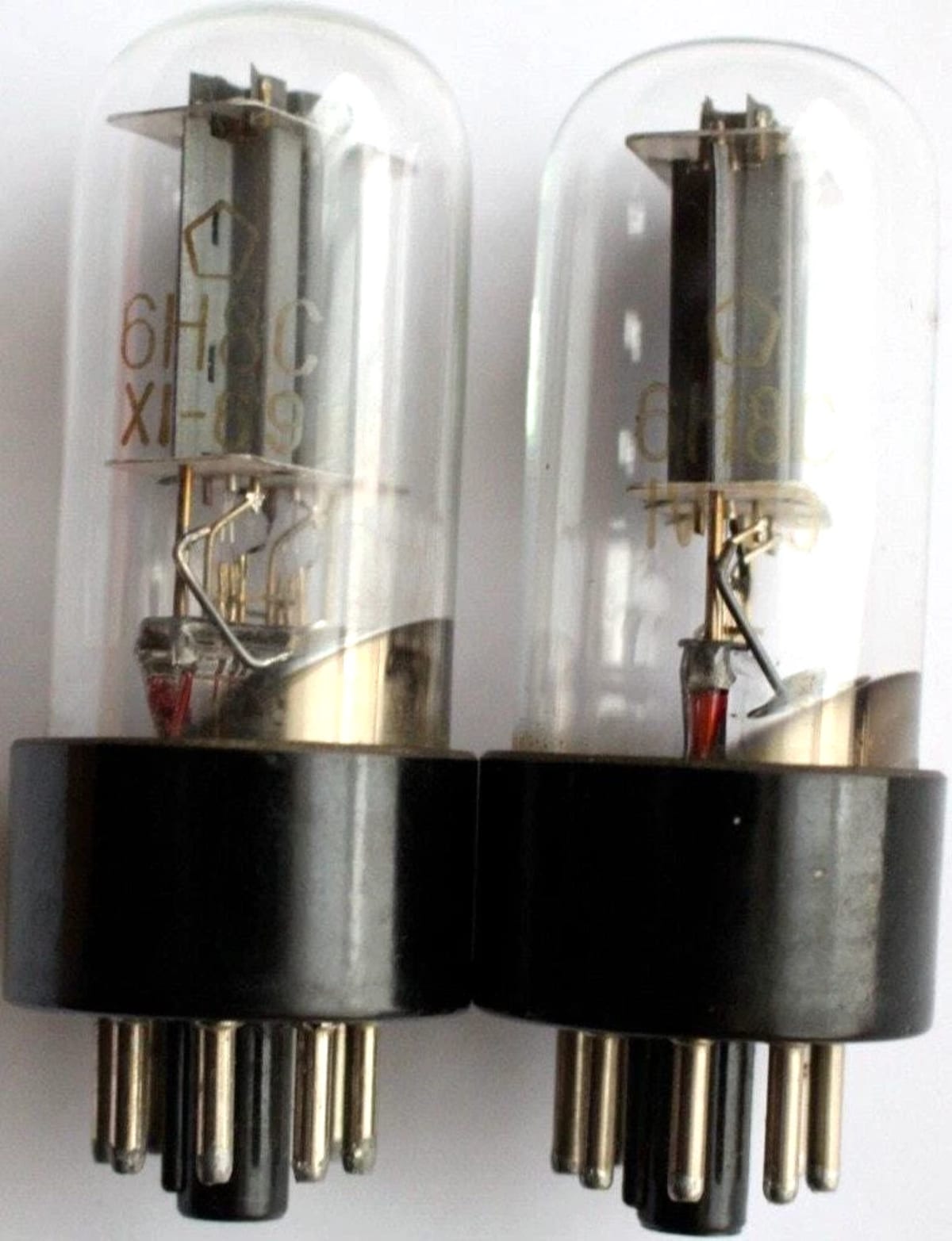 2x New 6N8S / 6SN7 / 1578 / ECC32 / Tested / Matched pair / NEVZ / Valves Röhre