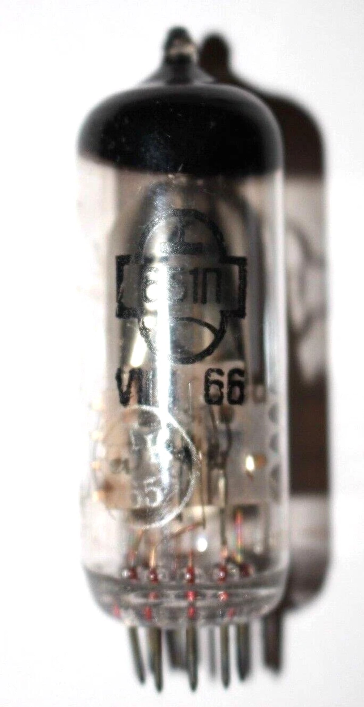 1X 6E1P / EM80 / 6BR5 Used Tested Working Good 90-100% Brightness Magic Eye Tube - Image 2