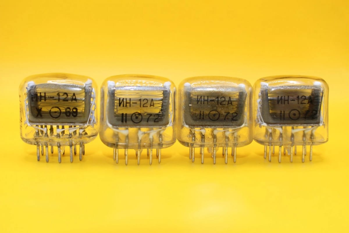 4x IN-12A or IN-12B ИН-12 Soviet Nixie Tubes for Clock / USED / Tested - Image 6