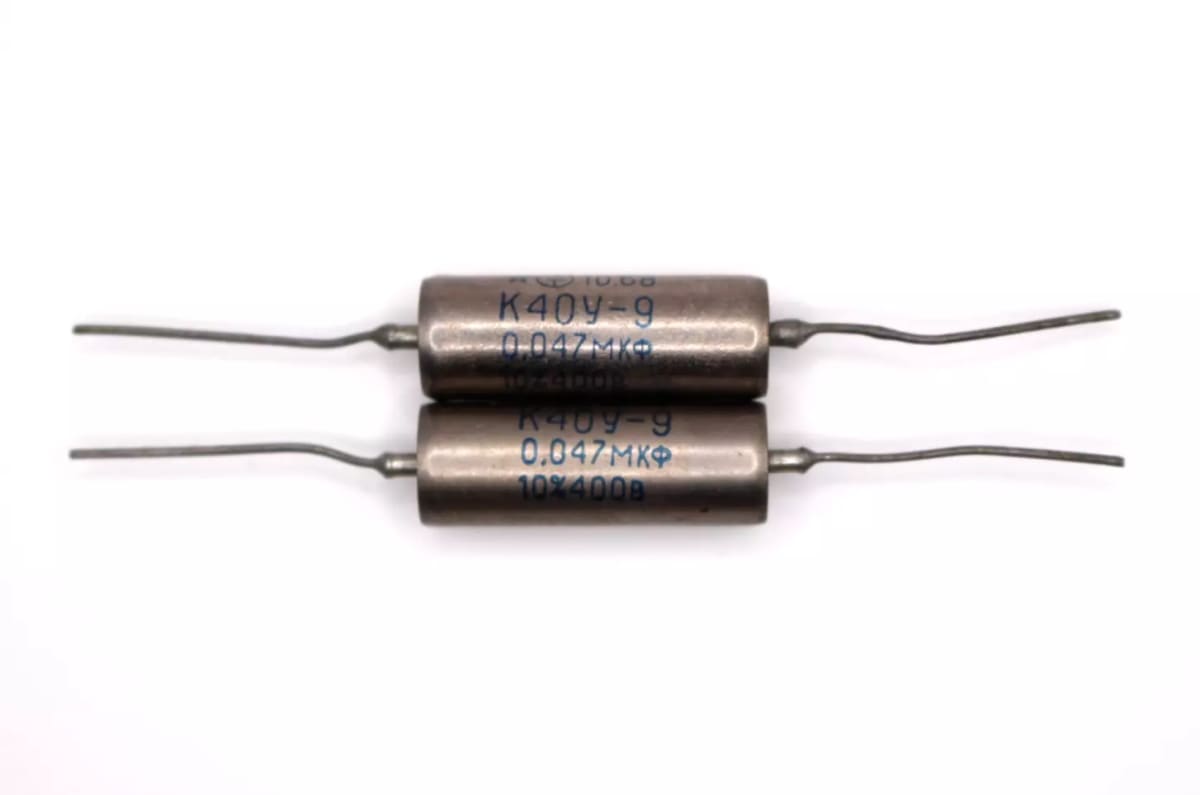 2x K40Y-9 K40U-9 0.047uF 400V Matched Pair Audio Capacitors Paper in Oil PIO