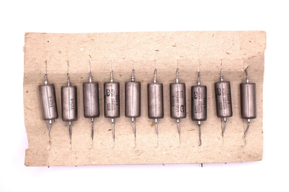 2x K40Y-9 K40U-9 4700pF 1000V Audio Capacitors Paper in Oil PIO / 2 pcs in lot - Image 2